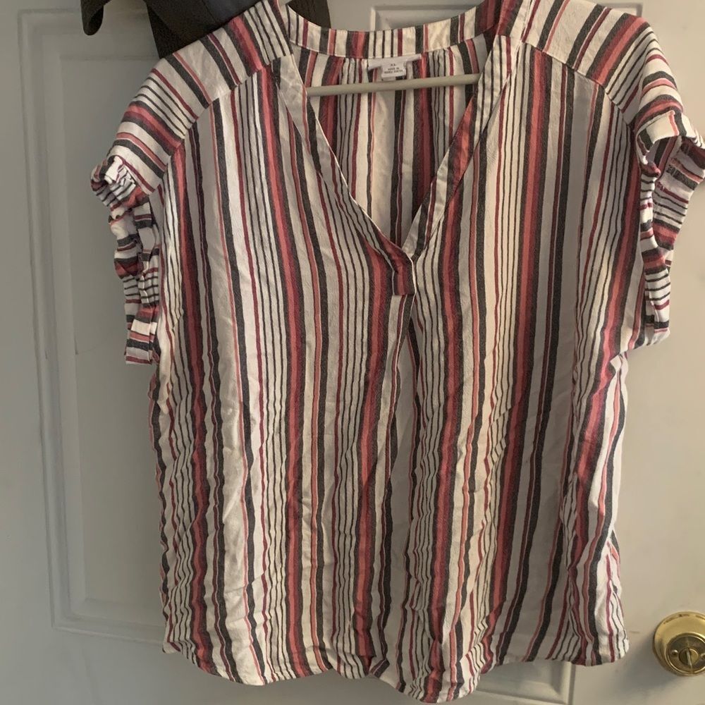 Liz Claiborne Multicolor Striped Blouse